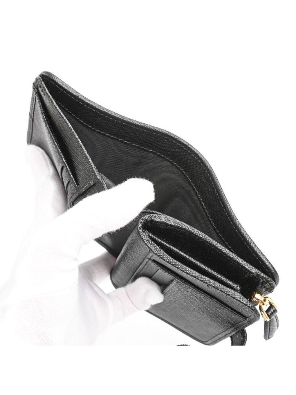 Prada Compact Wallet Triangle - Picture 5 of 8